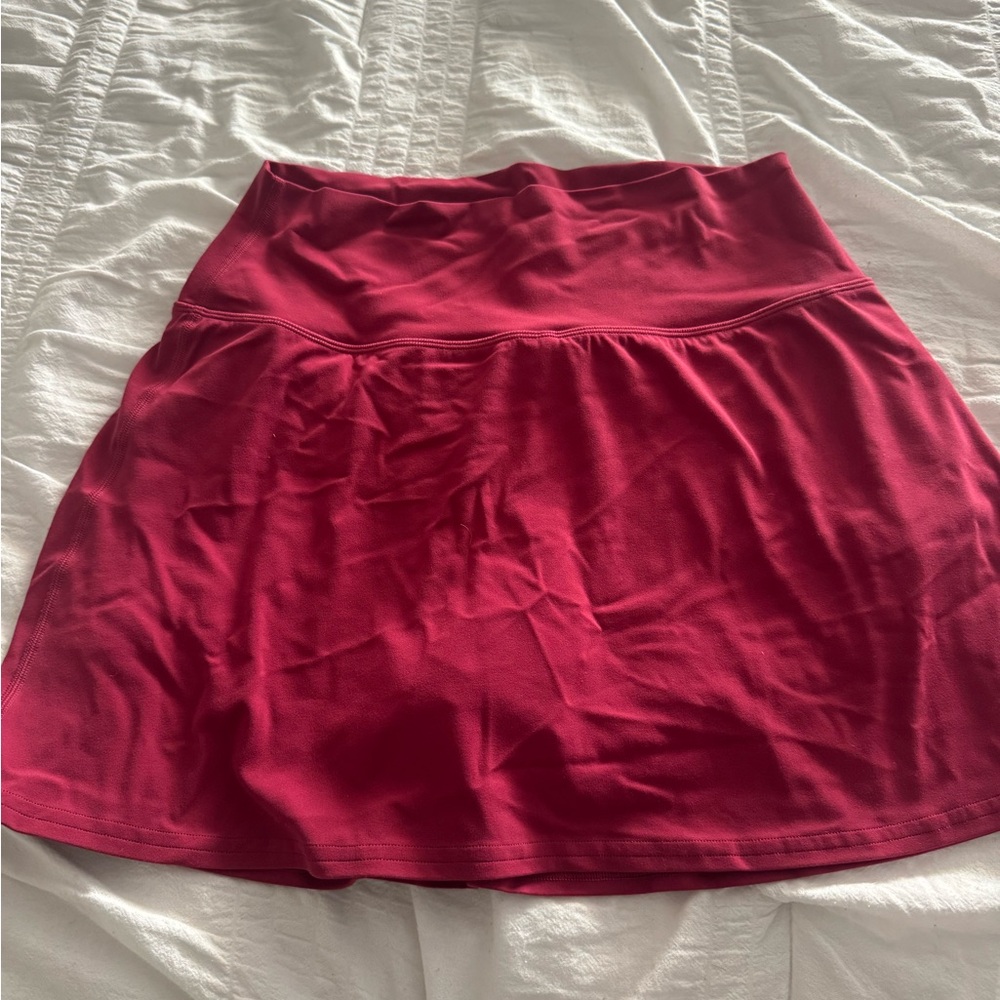 Lululemon Athletica Vibrant Red Mini Skirt